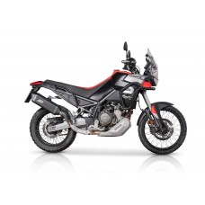 QD Exhaust TOURANCE DARK Slip-on Exhaust for Aprilia Tuareg 660